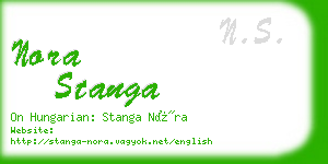 nora stanga business card